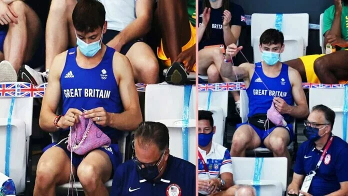 When the world noticed images and movies of British champion swimmer Tom Daley knitting by the poolside through the Tokyo 2020 Olympics,