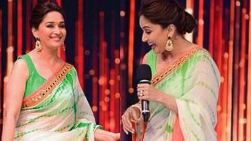 Madhuri Dixit wore tricolor Saree to celebrate Republic Day