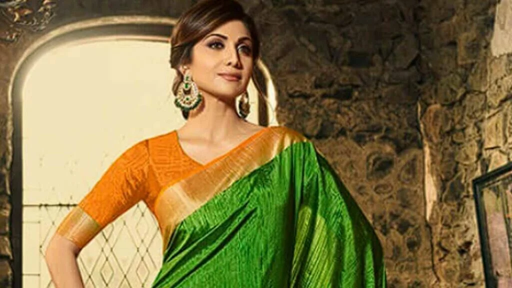 Shilpa Shetty wore a tricolor sari to celebrate Republic Day